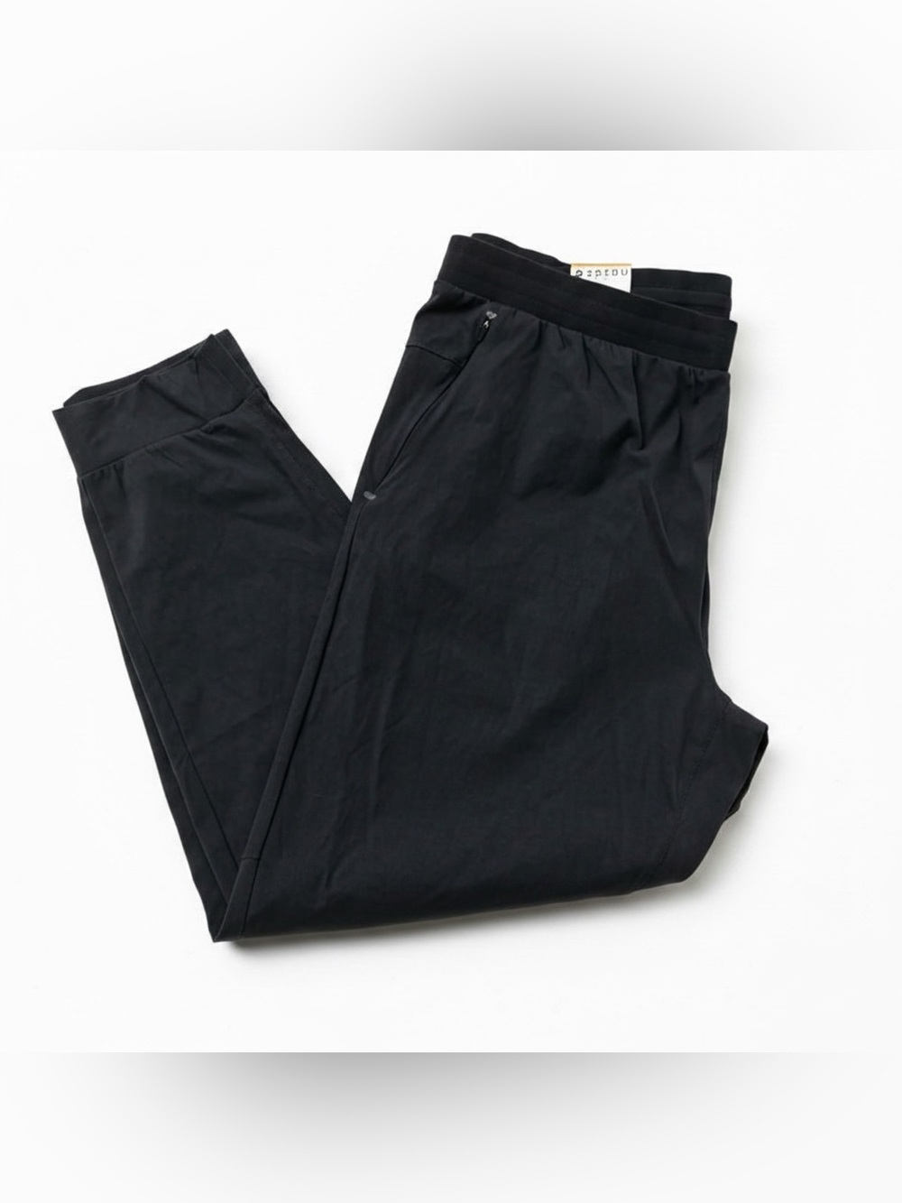 Soybu Men's Black Zip-Pocket Joggers